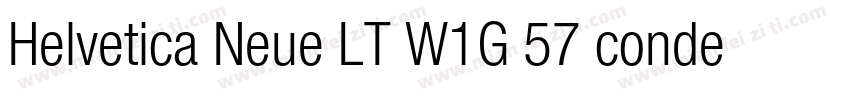 Helvetica Neue LT W1G 57 condensed字体转换